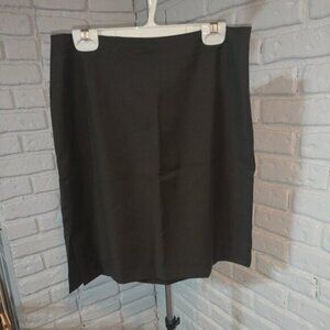 Barneys New York Ladies Size 8 Dark Brown Lined Made in Italy Lined Skirt